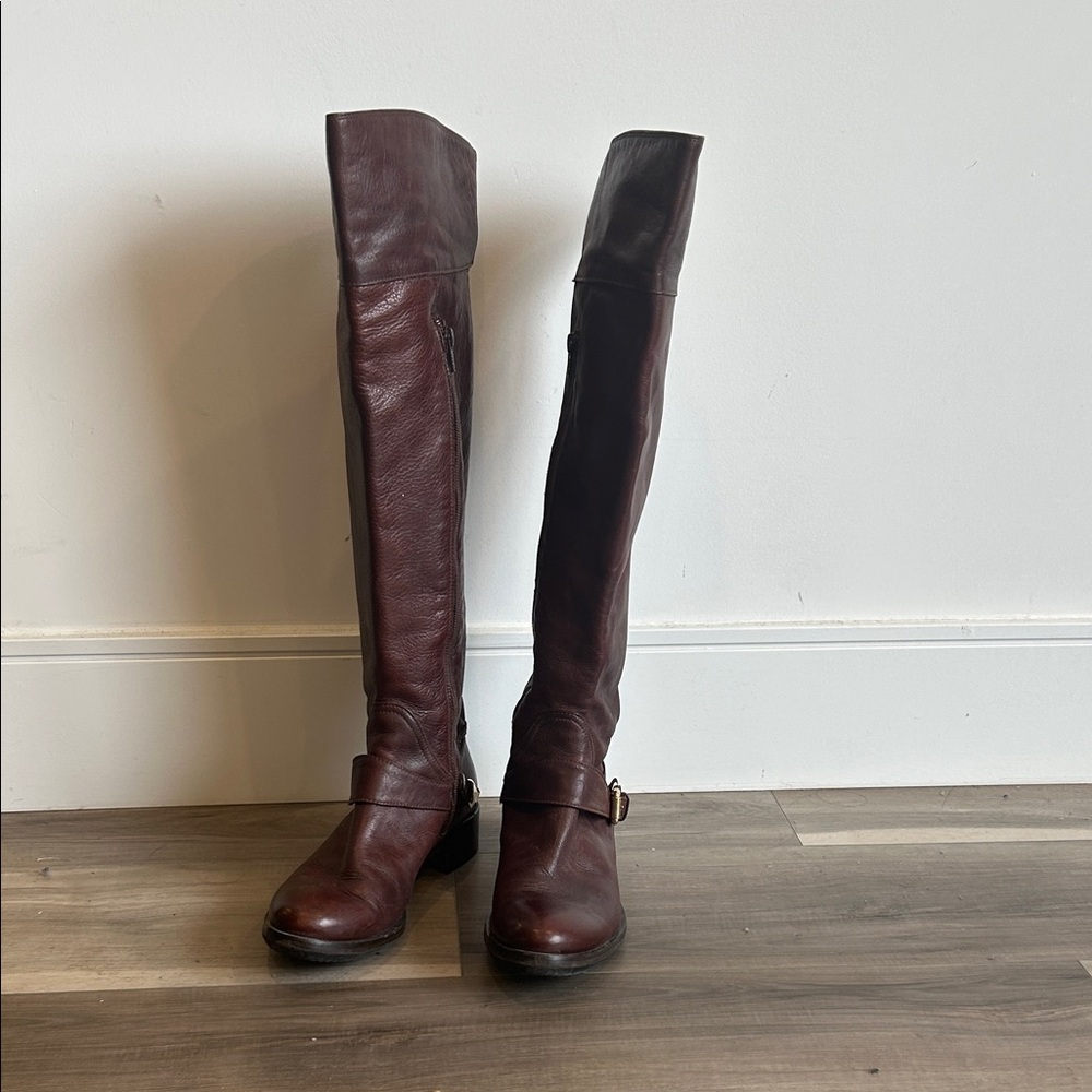 Browns Couture Leather Over the Knee Boots Size 37